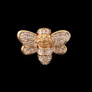 HTF -  SWAROVSKI Signed Vintage Crystal Bee Brooch/Pin